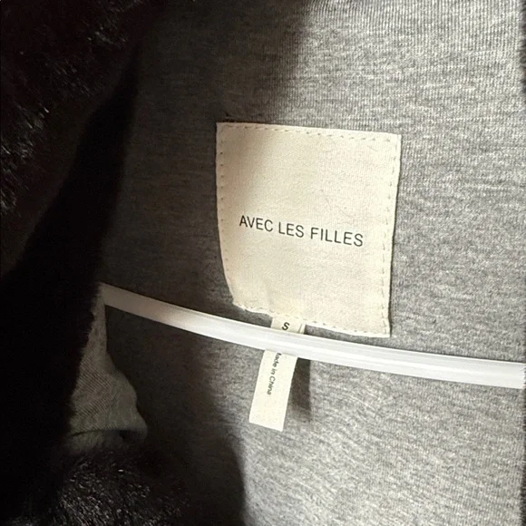 Avec Les Filles Black Plush Teddy Jacket - Picture 3 of 3